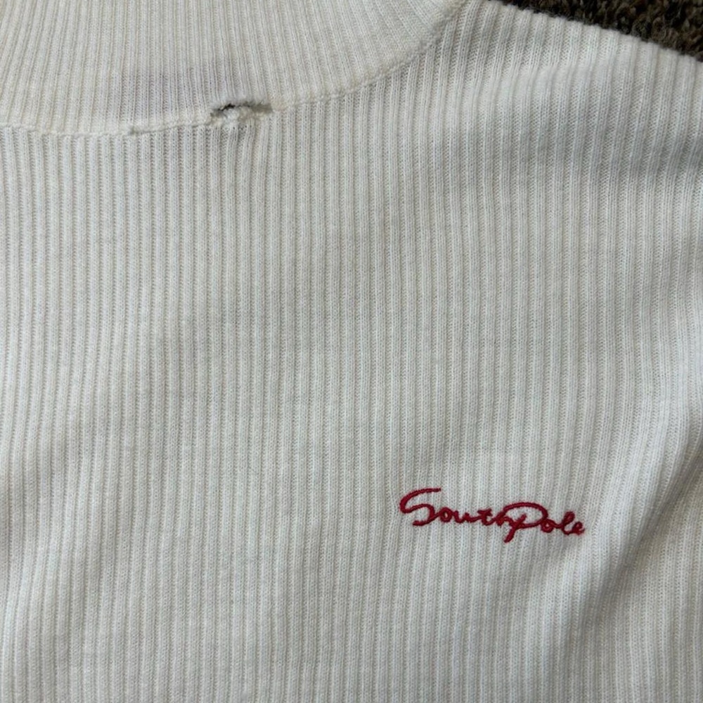 Southpole White Turtleneck Sweater XL | Y2K Streetwear | Junior Collection - Picture 3 of 8